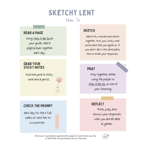 40 Hours Together: Sketchy Lent Plans